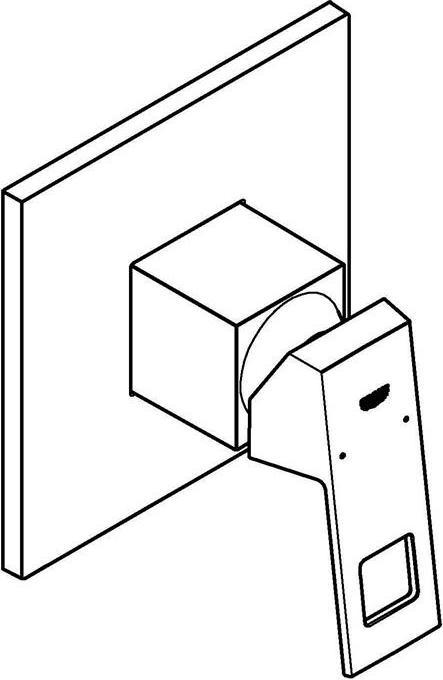 Produktbild Grohe Eurocube Einhand-Brausebatterie