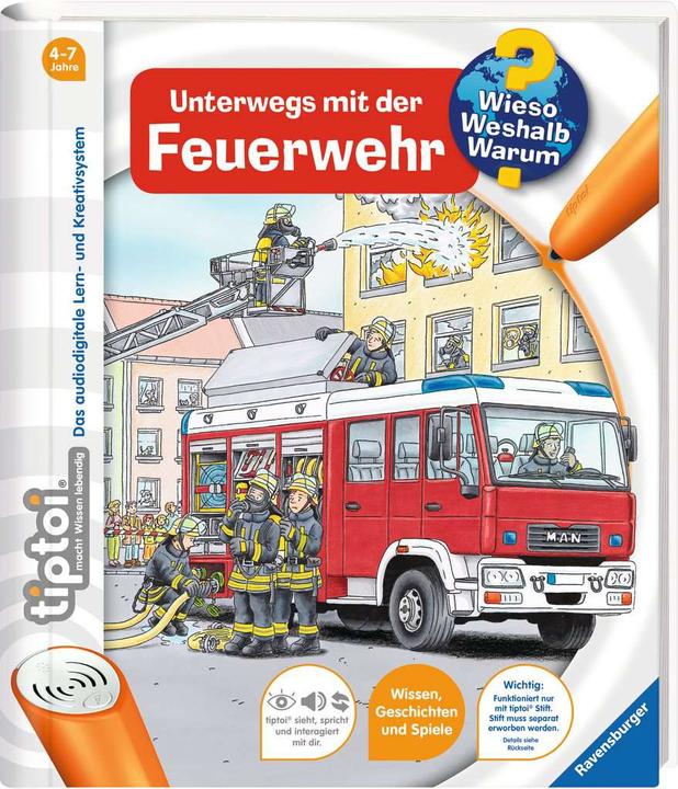 tiptoi Unterwegs mit der Feuerwehr (Deutsch, Daniela Flucht, Niklas Böwer)