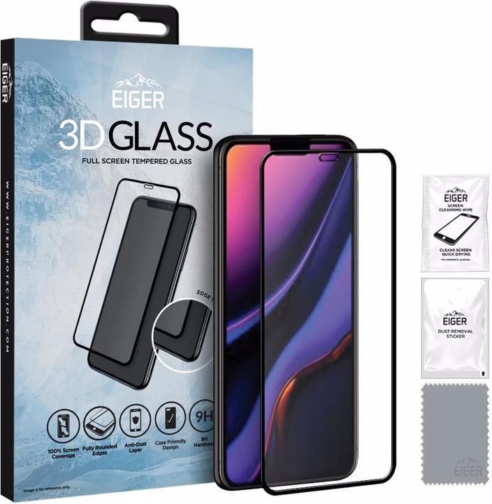 Immagine prodotto Eiger Mountain Glass Clear Edge (1 Pezzo/i, Apple iPhone 11, Apple iPhone XR)