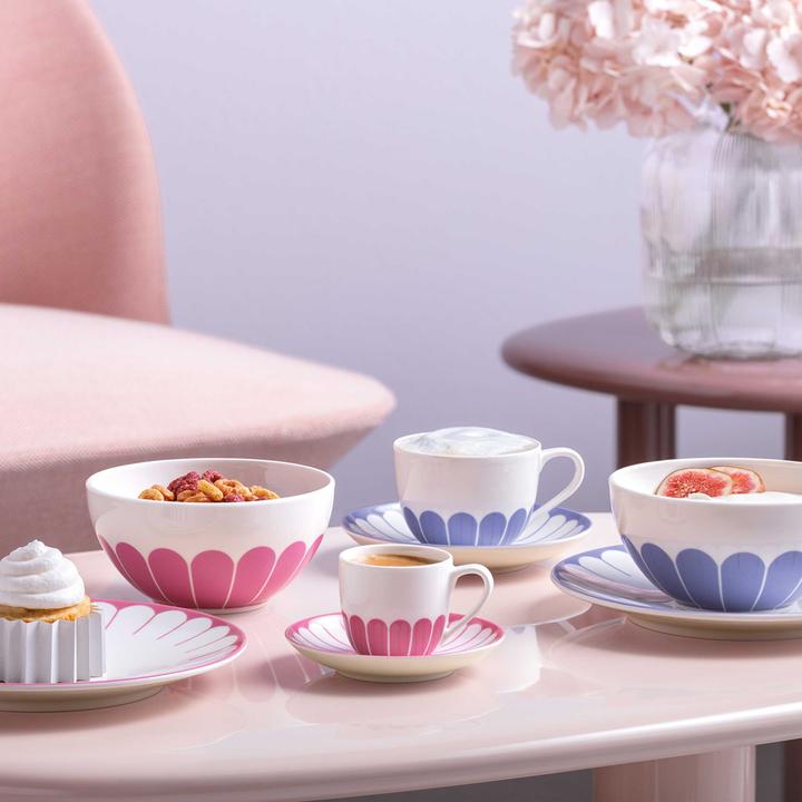 Actual product image Villeroy & Boch Fleur Couleur Kaffeetassen mit Untertassen (160 ml, 6 x)