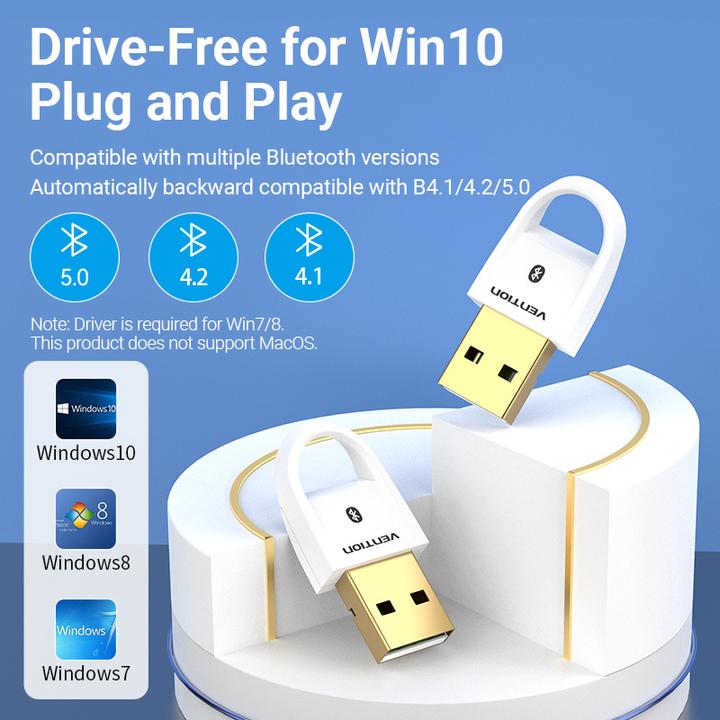 Produktbild Vention Bluetooth USB Adapter CDSW0 5.0 White (Sender & Empfänger)