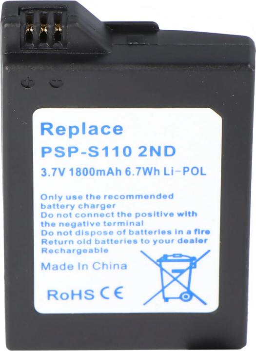Actual product image Sony PSP-S110 Akku (1 pcs., 1800 mAh)