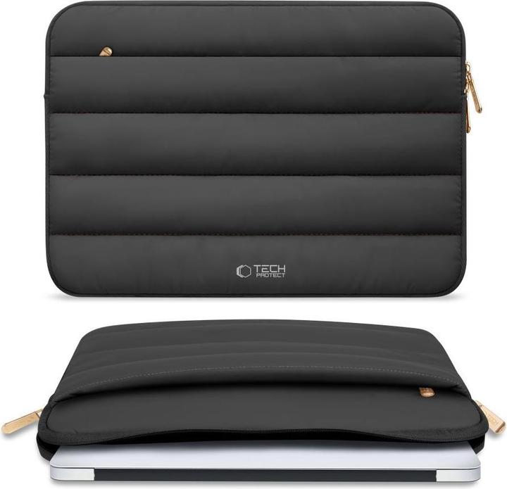 Actual product image Tech-Protect Tech-Protett Fluffy Laptoptasche 13-14 – Schwarz (14")