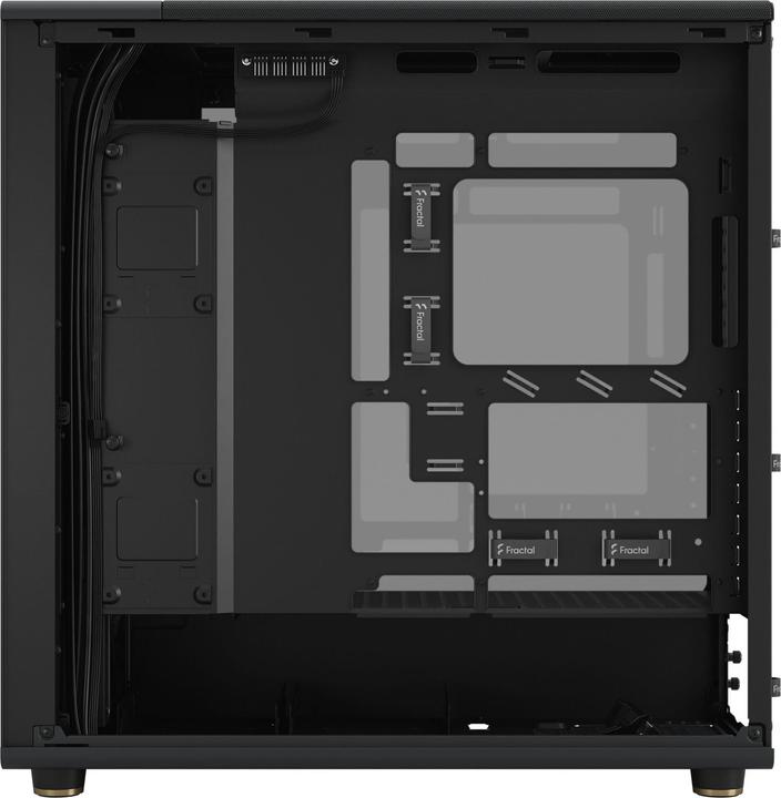 Actual product image Fractal Midi North XL RC Charcoal Black TG (ATX, Mini-ITX, E-ATX)