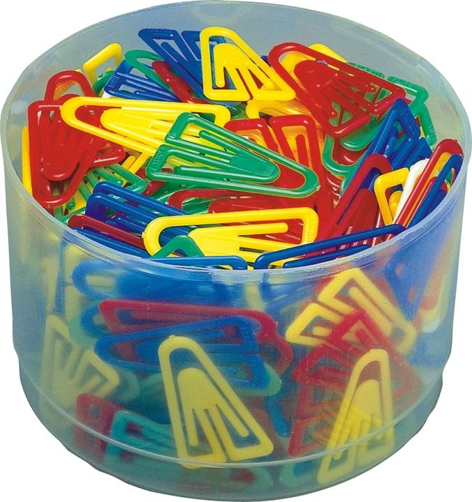 Laurel ® Paper clip VX round shape 35mm polystyrene assorted colours 200 pcs/pack. (200 x)
