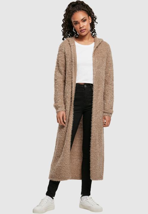 Actual product image Urban Classics Ladies Hooded Feather Cardigan (M)