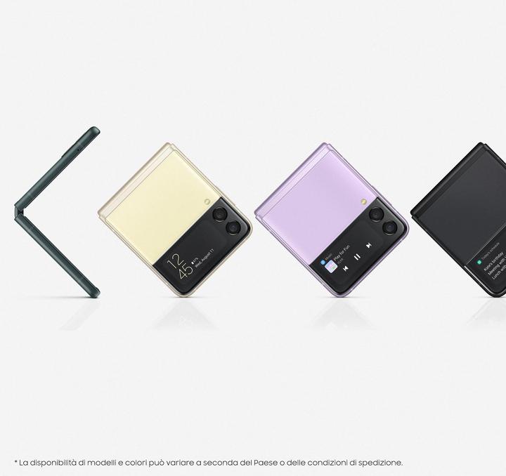 Actual product image Samsung Galaxy Z Flip3 5G EU (256 GB, Cream, 6.70", SIM + eSIM, 12 Mpx, 5G)
