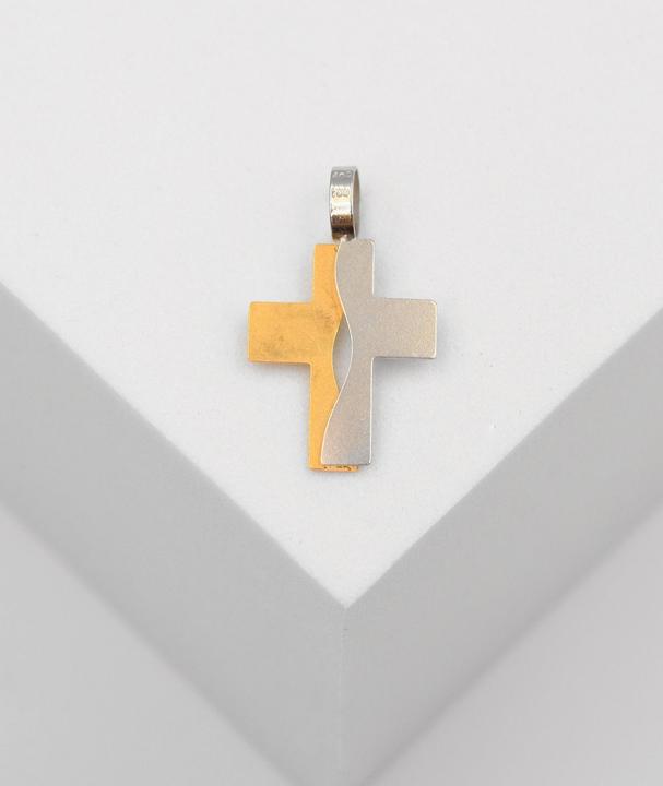 Image du produit Muau Croix (750, Or blanc, Or jaune 18 carats)