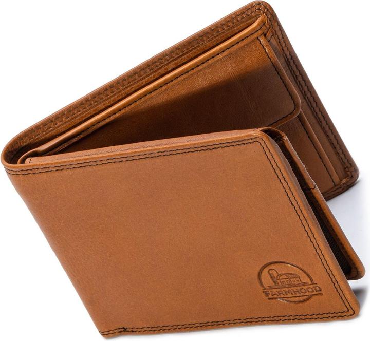 Immagine prodotto Farmhood Portafoglio Memphis con protezione RFID in pelle 12,5 cm