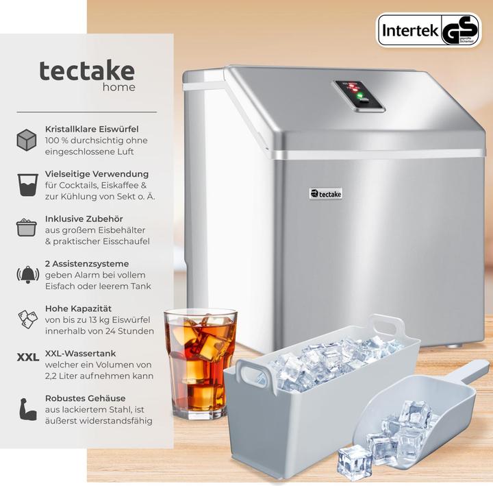 Produktbild tectake Eiswürfelmaschine (CH-Stecker)