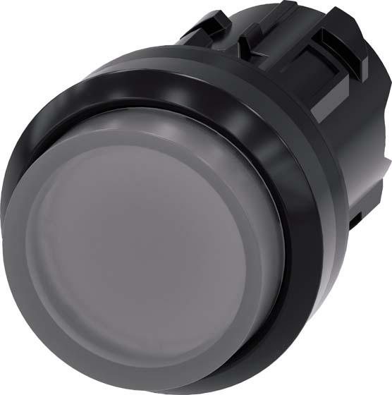 Produktbild Siemens Drucktaster Front 1f bel.b Ř22mm rnd 3SU1001-0BB70-0AA0
