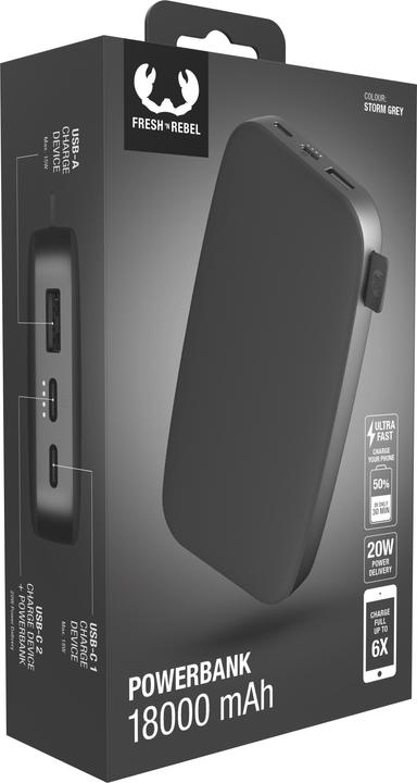 Actual product image Fresh'N Rebel Powerbank (18000 mAh, 20 W, 66.60 Wh)