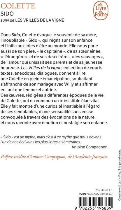 Produktbild Sido. Suivi de Les vrilles de la vigne (Französisch, Colette, 2025)