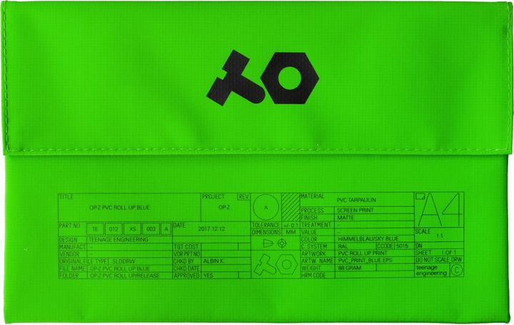 Produktbild Teenage Engineering OP-Z PVC Roll up Bag Neon-Green (Aufbewahrung)