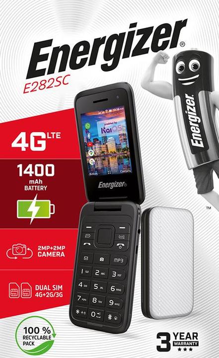 Immagine prodotto Energizer Telefono Flip Diamonds E282scd Sv (2.80", 2 Mpx, 4G)