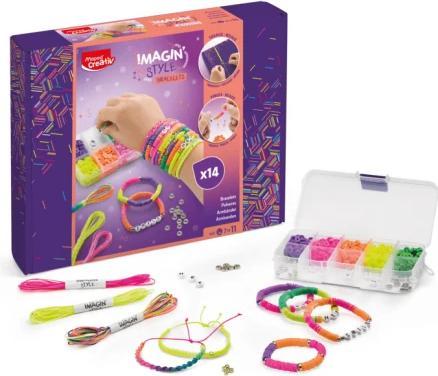 Image du produit Maped Creativ Kit de bijoux IMAGIN'STYLE Bracelets NEON Kit pour créer 14 bracelets, pour la technique