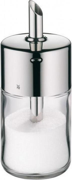 Produktbild WMF Zuckerstreuer Gewürzstreuer 240g für Zucker Kakao Barista Glas Edelstahl (0.25 l)