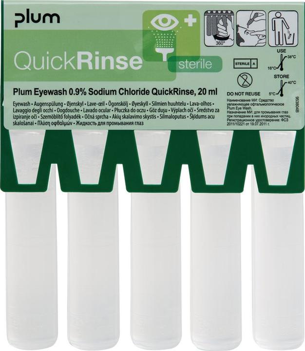 Plum Augenspüllösung QuickRinse Sterile (Erste Hilfe Set Zubehör)