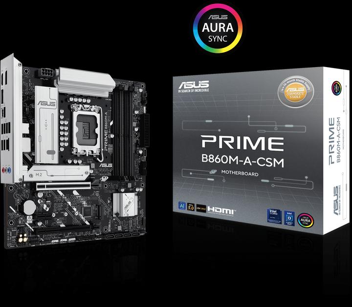 Produktbild ASUS PRIME B860M-A-CSM (LGA 1851, Intel B860, mATX)