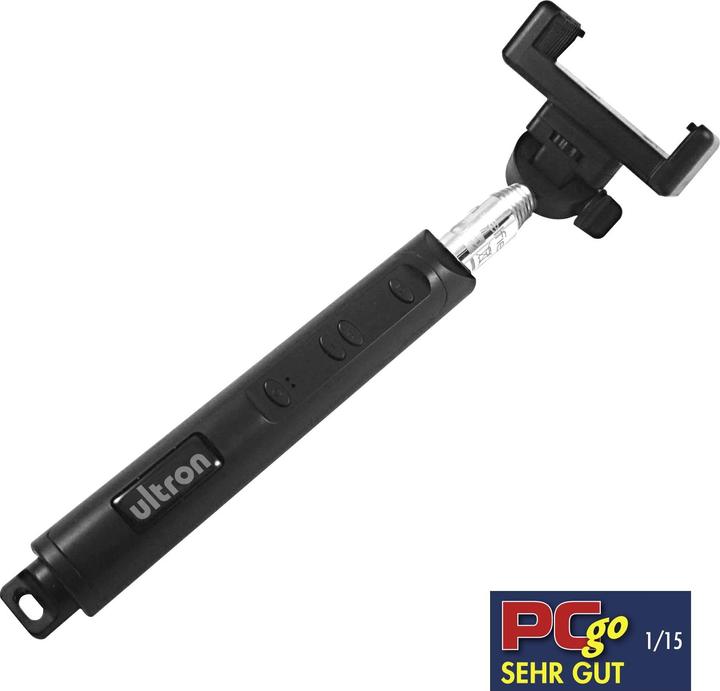 Actual product image Ultron Selfie BT telescopic arm control g. over. BT 3.0 extendable in 7 steps up to 1.1 m Universal
