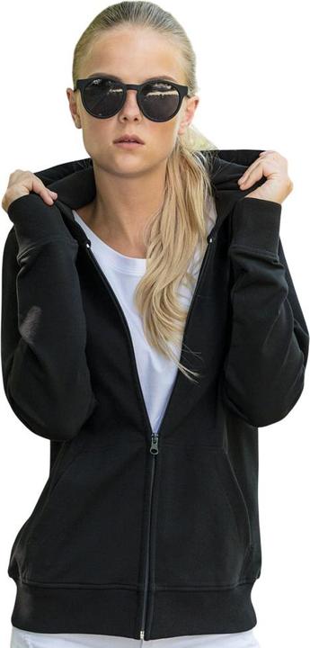 Immagine prodotto Build Your Brand Felpa con Cappuccio e Zip Intera Donna (M)