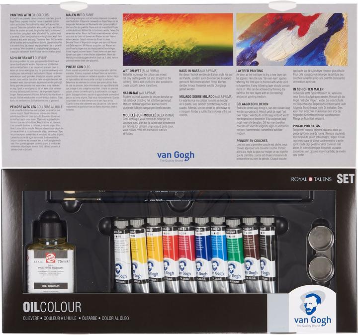 Productafbeelding Van Gogh Olieverf (Wit, Oranje, Geel, Groen, Blauw, Roze, Zwart, Rood, Bruin, 200 ml)
