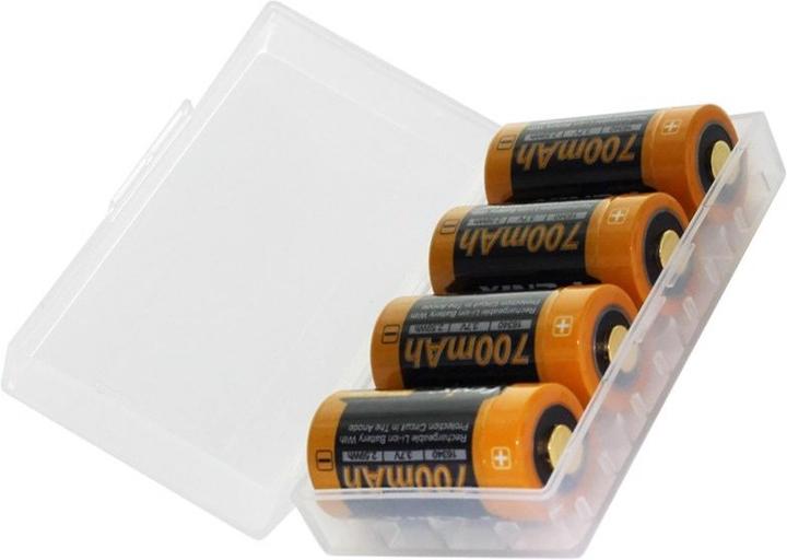 Produktbild Fenix 4x CR123 A Akku inkl. AkkuBox ideal für Überwachungskamera Arlo, LED-Taschenlampen