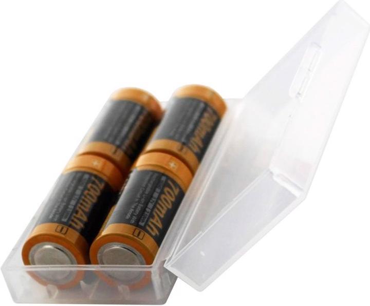 Produktbild Fenix 4x CR123 A Akku inkl. AkkuBox ideal für Überwachungskamera Arlo, LED-Taschenlampen