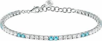 Actual product image Morellato Tennis Silver Bracelet With Zircons Tesori Saiw228