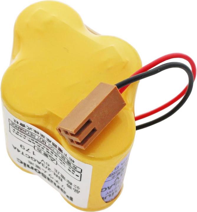Actual product image Panasonic Battery CNC BR-2/3AGCT4A, Fanuc A98L-0031-0025, BR-2/3AG (1 pcs., 2400 mAh)
