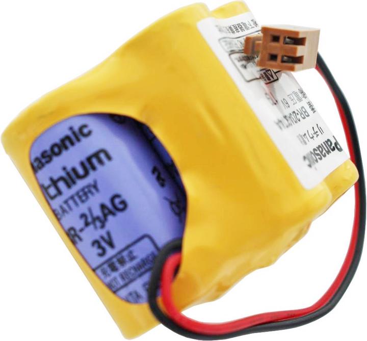 Actual product image Panasonic Battery CNC BR-2/3AGCT4A, Fanuc A98L-0031-0025, BR-2/3AG (1 pcs., 2400 mAh)