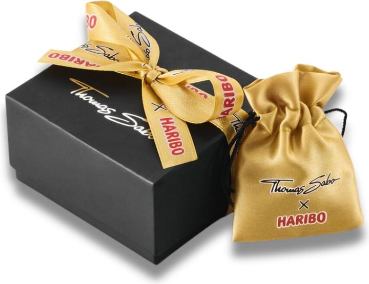 Immagine prodotto Thomas Sabo Charm-Goldbären-Anhänger in Weiss Connect Silber (Vetro, Argento 925)