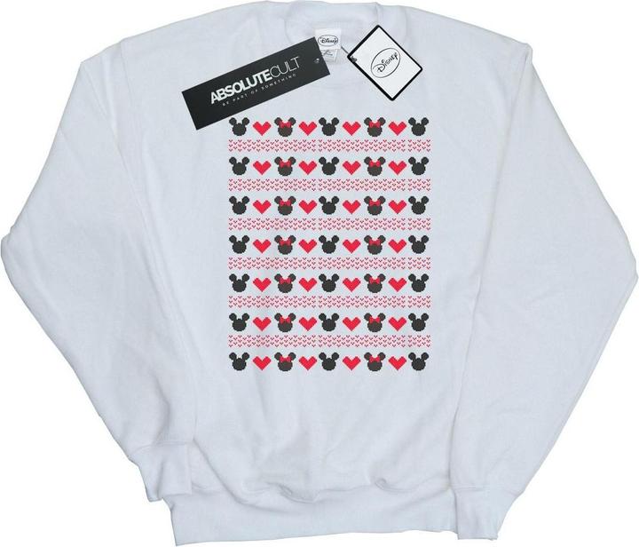 Disney Mickey And Minnie Christmas Hearts Sweatshirt (M)