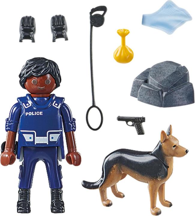 Actual product image Playmobil 71162 Policeman with sniffer dog (71162, Playmobil Special Plus)