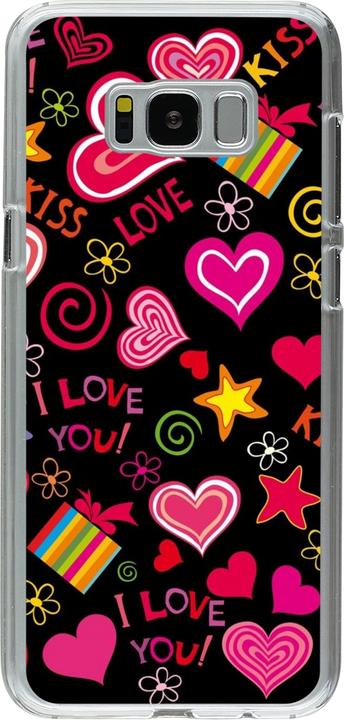 Produktbild PhoneLook Hülle transparent Valentine 2023 love symbols (Samsung Galaxy S8+)