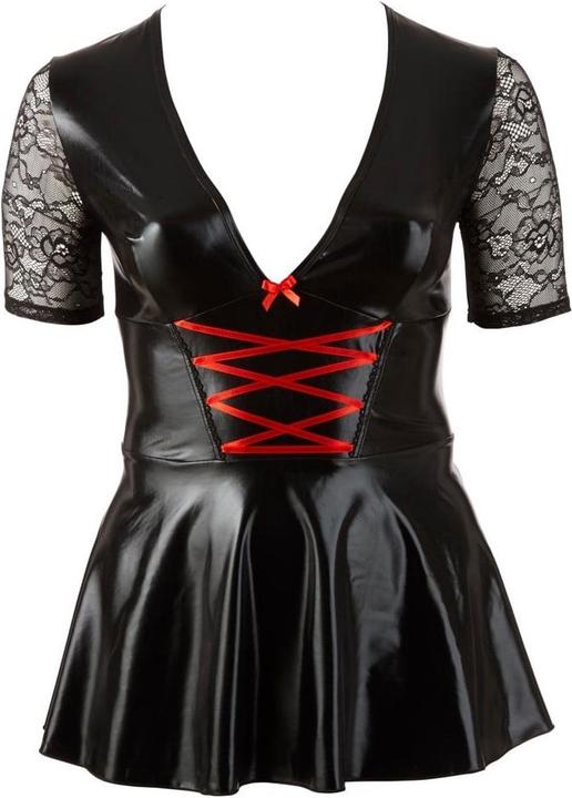 Produktbild Cottelli Collection Kleid schwarz/rot XL (XL)