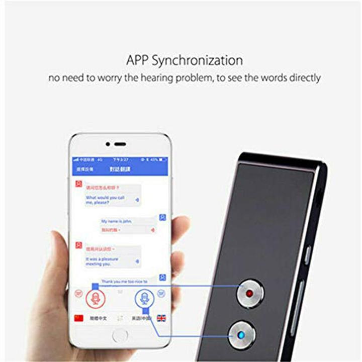 Image du produit Deltalabs Smart Translator, Bluetooth Sprachübersetzer, 41 Sprachen, iOS/Android