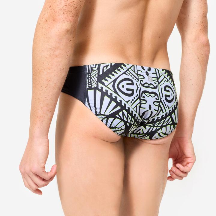 Actual product image Watko Badehose Slip Wasserball Herren - 500 Tiki grau (42)