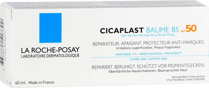 Etichetta energetica La Roche Posay Cicaplast Baume (Crema solare, SPF 50, 40 ml, 60 g)