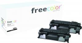 Produktbild Freecolor Toner HP 05X black CE505XD HY Doppelpack kompatibel