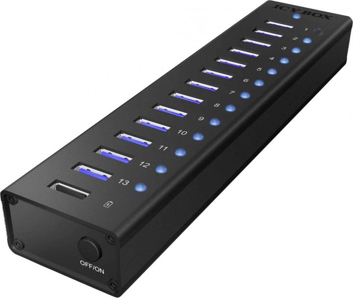 Icy Box Ib-Ac6113 (USB-B, 13 Ports)