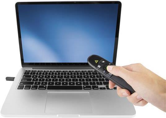 Immagine prodotto StarTech Telecomando per presentazioni senza fili con puntatore laser verde - 27 m - USB Presentazione C