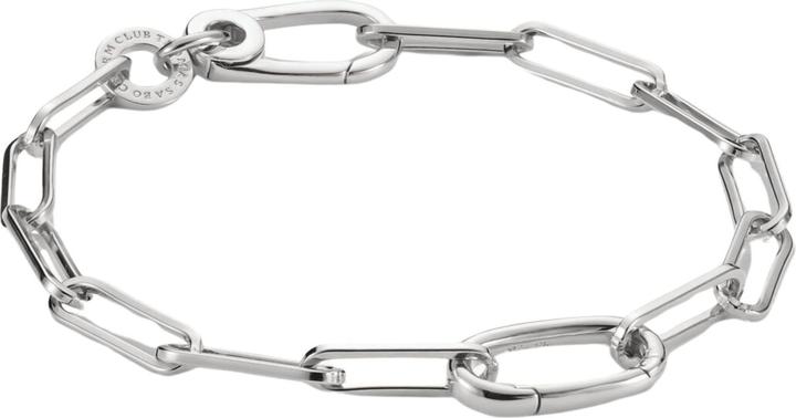 Immagine prodotto Thomas Sabo Charm Armband Paperclip mit einem Connect Link Silber (19 cm, Argento)