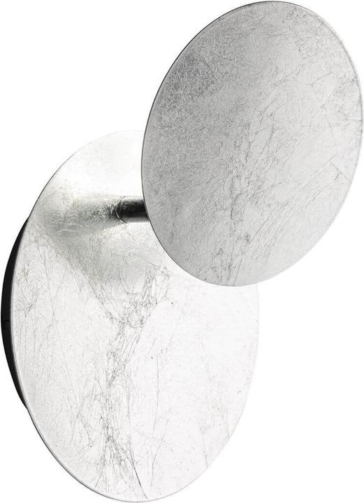 Image du produit Wofi Bayonne LED Applique murale argentée 18cm ronde Lampe décorative 6W blanc chaud Variable 4048-303R
