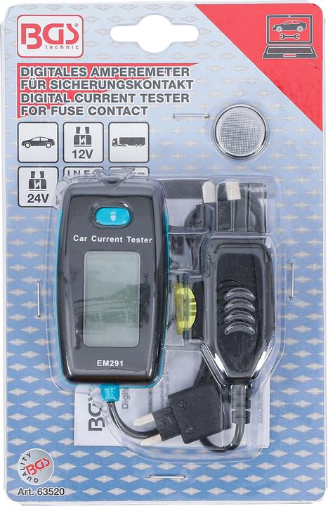 Actual product image BGS Digital Current Tester for Fuse Contact