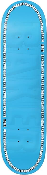 Baker Edge Blue Embossed (8.38")