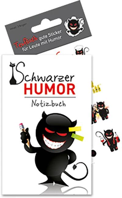 Image du produit Humour noir - Carnet de notes avec autocollants