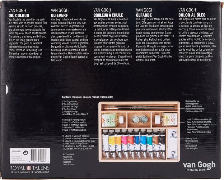 Actual product image Van Gogh Oil Paint Basic Paintbox (Multicoloured, 400 ml)