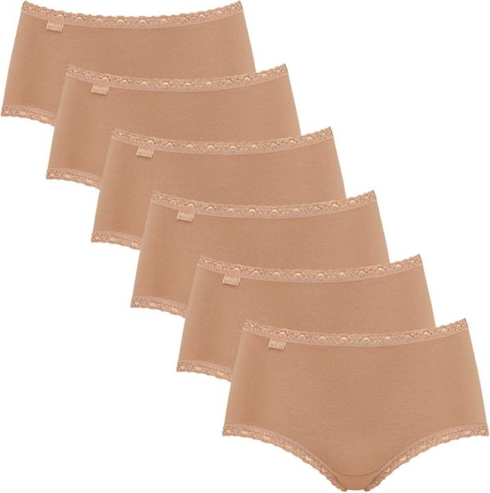 Immagine prodotto Sloggi Confezione da 6 slip midi in pizzo di cotone 24/7 (46, 3XL, confezione da 6)