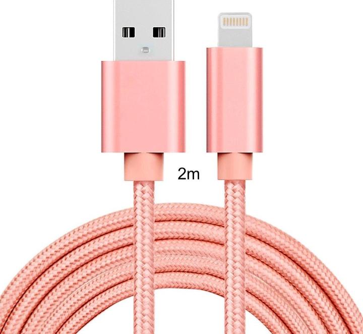 Produktbild Calitron Ladekabel Lightning 2m für iPhone & iPad Rosegold (2 m)